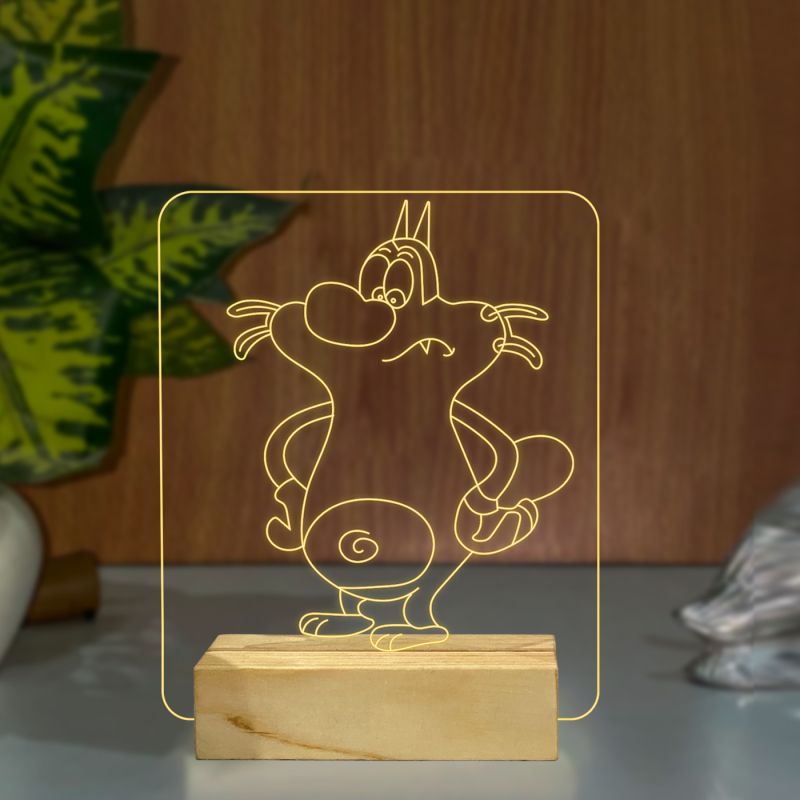 Oggy Cartoon Character Design Night Lamp