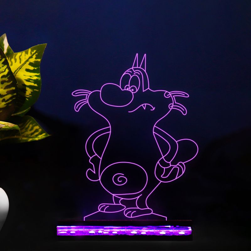 Oggy Cartoon Character Design Night Lamp