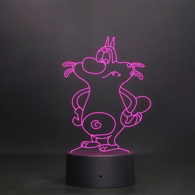 Oggy Cartoon Character Design Night Lamp