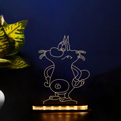 Oggy Cartoon Character Design Night Lamp