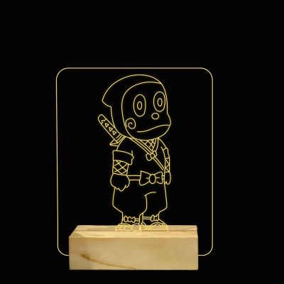 Ninja Hatori Cartoon Character Design Night Lamp