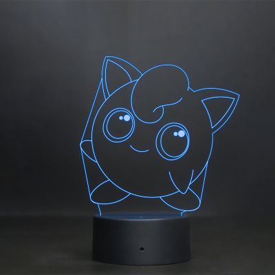 Jigglypuff Pokemon Species Design Night Lamp