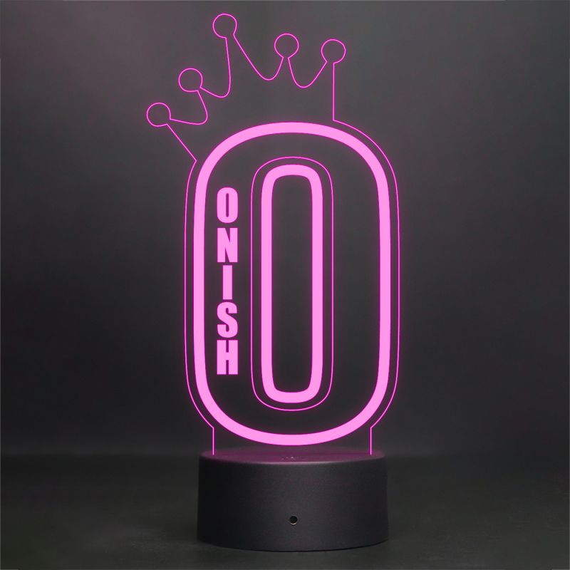 (O) Alphabet Design Name Night Lamp With Customized Name