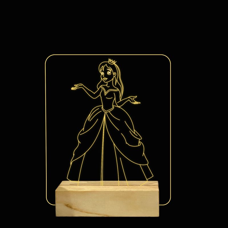 Princess Character Design Night Lamp