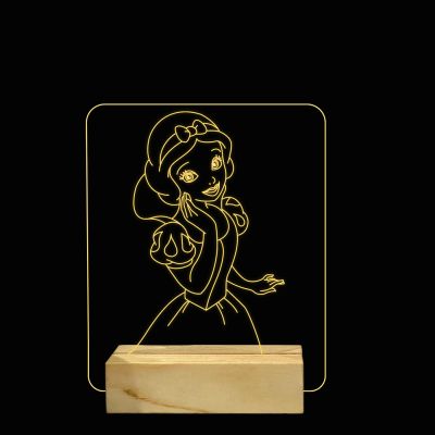 Snow White Character Design Night Lamp