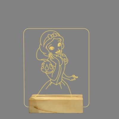 Snow White Character Design Night Lamp