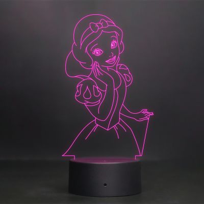 Snow White Character Design Night Lamp