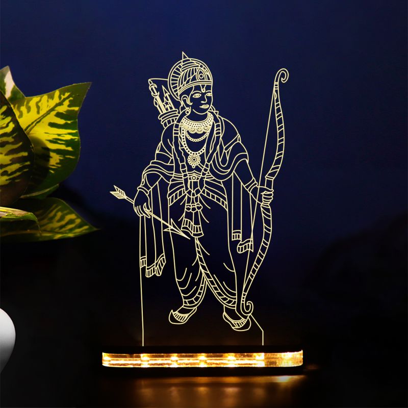 Lord Ram Ji Design Night Lamp