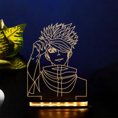 Satoru Gojo Anime Character Design Night Lamp