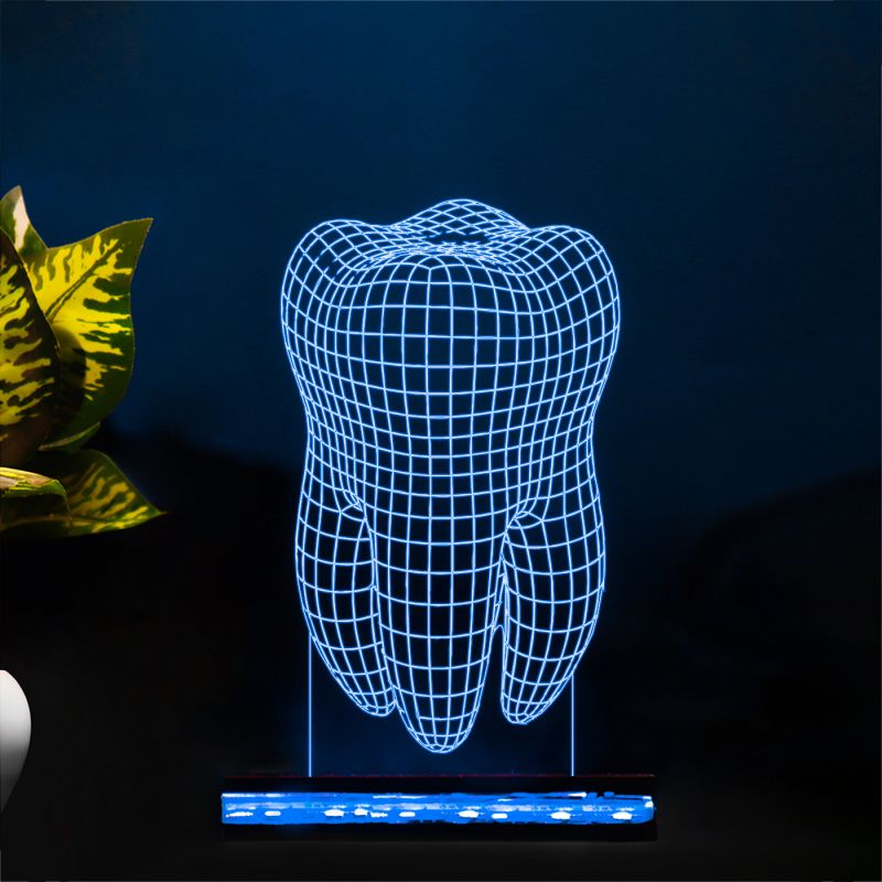 3D Design Of Teeth Night Lamp