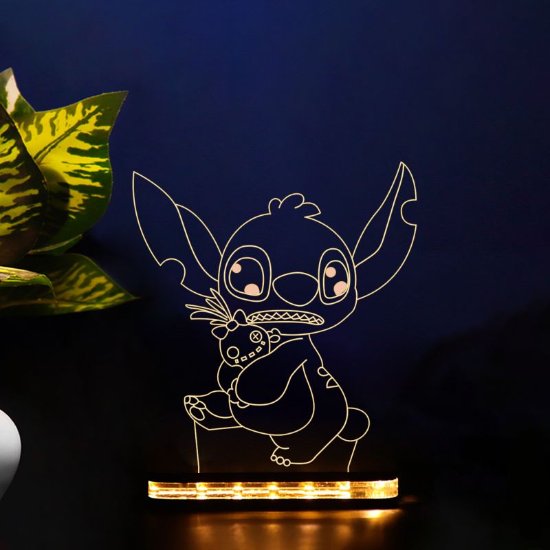 Stitch Character From Lilo & Stitch Show Night Lamp