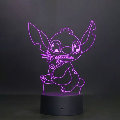 Stitch Character From Lilo & Stitch Show Night Lamp