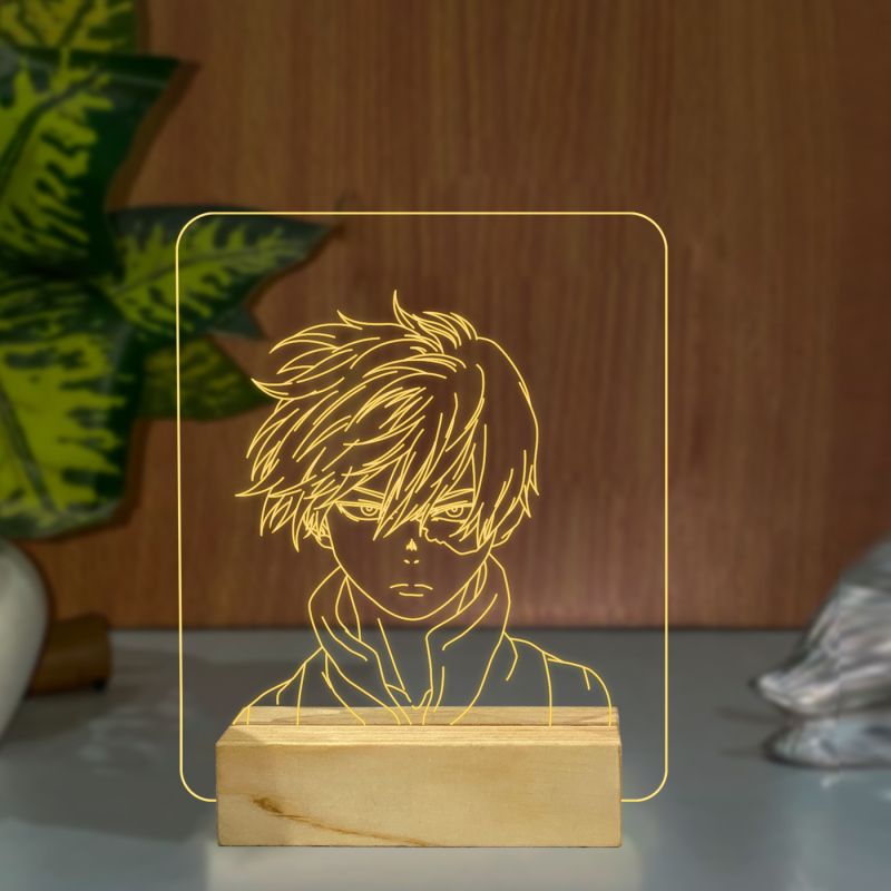 Shoto Todoroki Anime Character Design Night Lamp