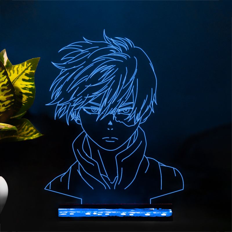 Shoto Todoroki Anime Character Design Night Lamp