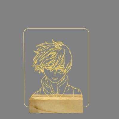 Shoto Todoroki Anime Character Design Night Lamp