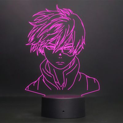 Shoto Todoroki Anime Character Design Night Lamp