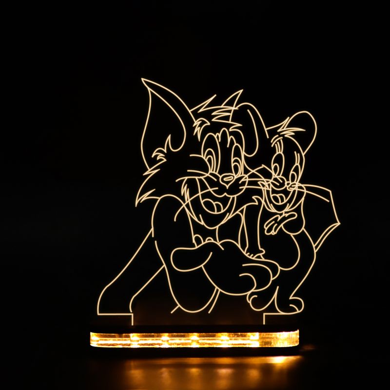 Tom & Jerry Cartoon Character Design Night Lamp