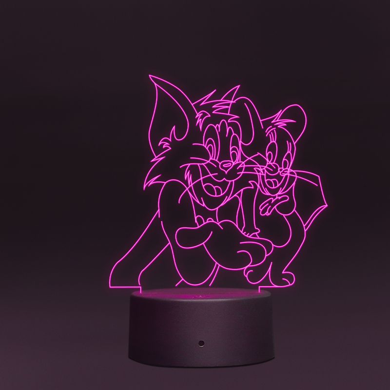 Tom & Jerry Cartoon Character Design Night Lamp