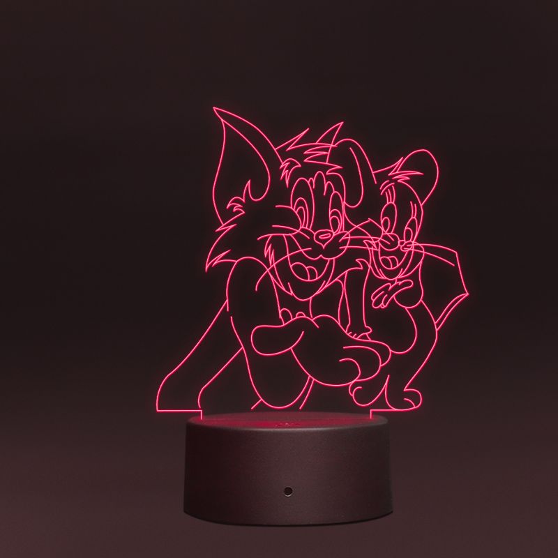 Tom & Jerry Cartoon Character Design Night Lamp