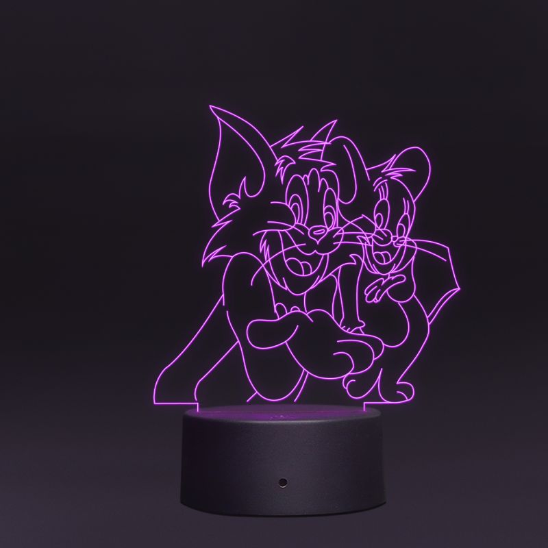 Tom & Jerry Cartoon Character Design Night Lamp