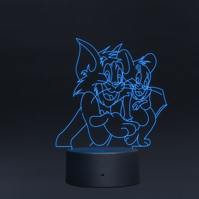 Tom & Jerry Cartoon Character Design Night Lamp