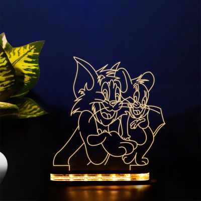 Tom & Jerry Cartoon Character Design Night Lamp