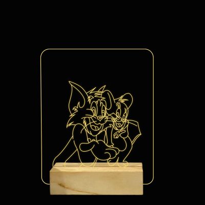 Tom & Jerry Cartoon Character Design Night Lamp