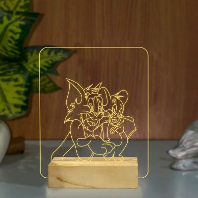 Tom & Jerry Cartoon Character Design Night Lamp