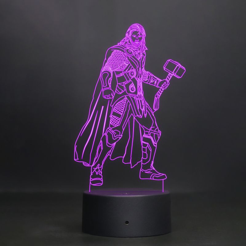 Thor Character Design Night Lamp