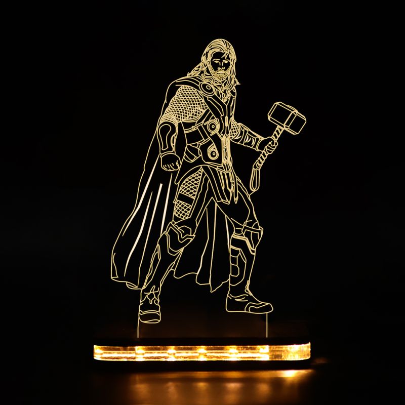 Thor Character Design Night Lamp