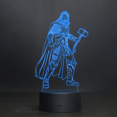 Thor Character Design Night Lamp