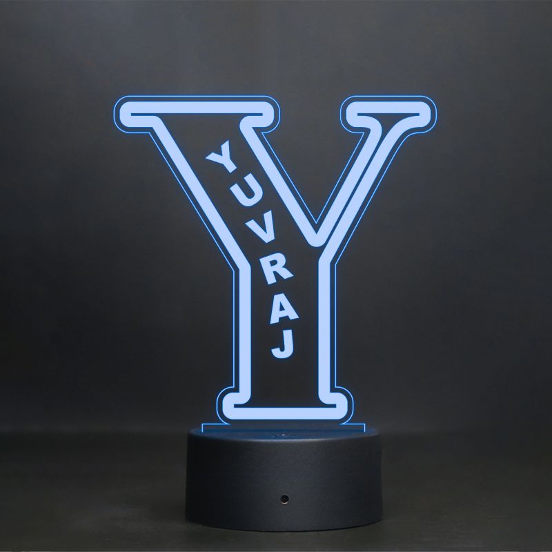 (Y) Alphabet Design Name Night Lamp With Customized Name