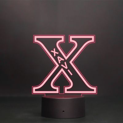 (X) Alphabet Design Name Night Lamp With Customized Name