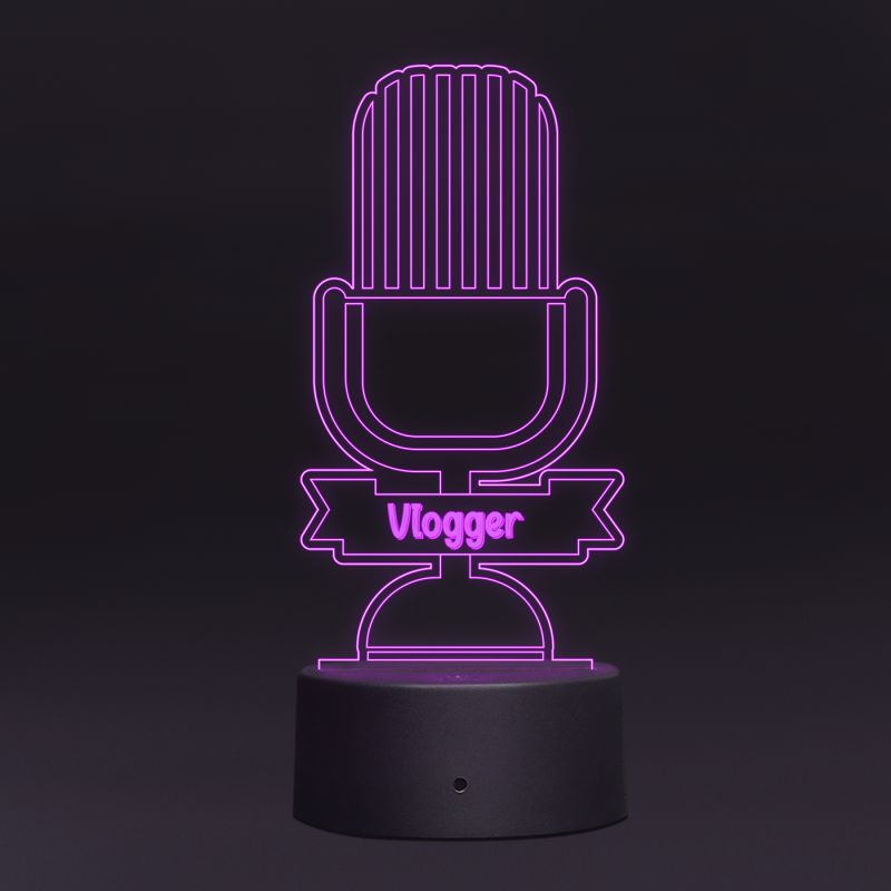 Microphone Design Night Lamp