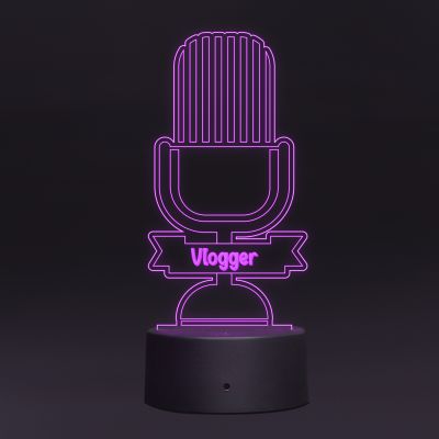 Microphone Design Night Lamp