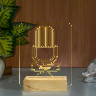 Microphone Design Night Lamp