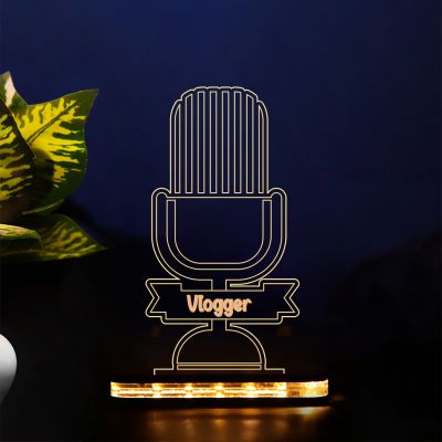 Microphone Design Night Lamp