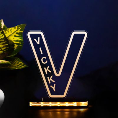 (V) Alphabet Design Name Night Lamp With Customized Name