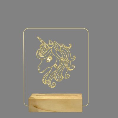 Unicorn Horse Design Night Lamp