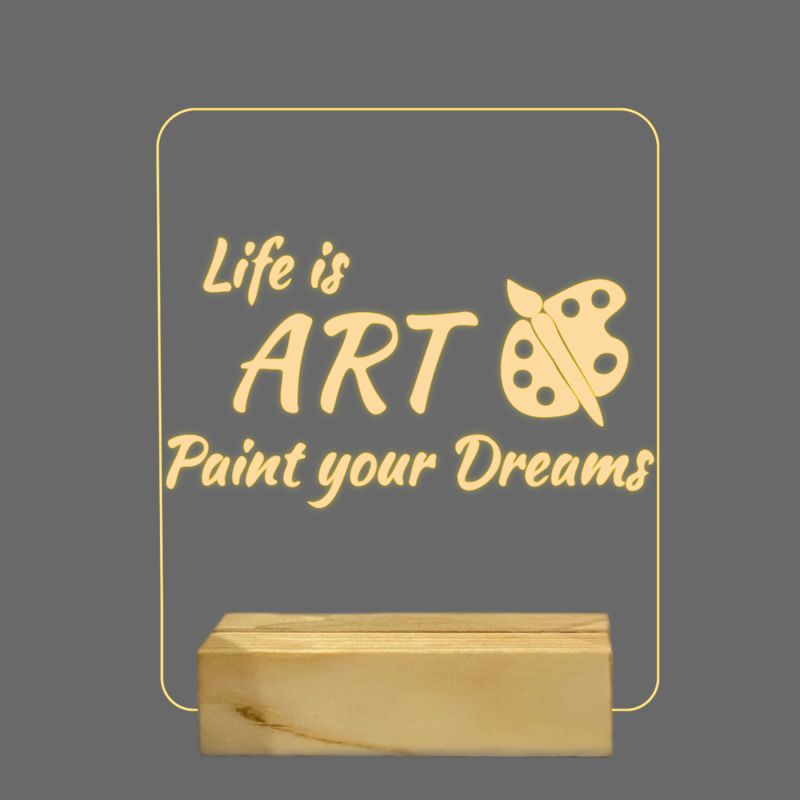 Life Related Motivational Quotes Design Night Lamp