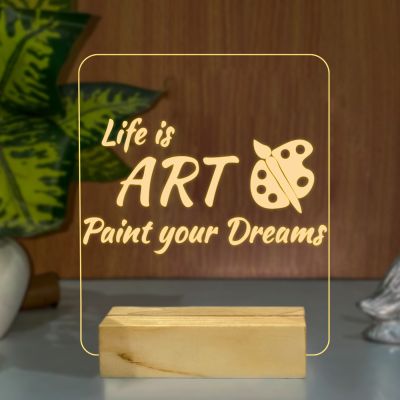 Life Related Motivational Quotes Design Night Lamp
