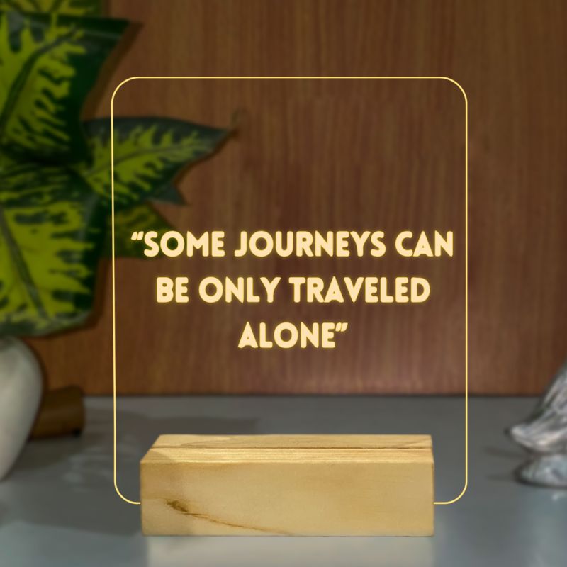 Travelling Quotes Night Lamp