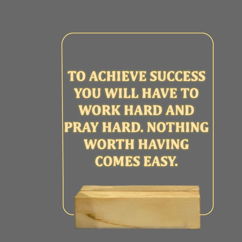 Quotes On Life Texted Design Night Lamp