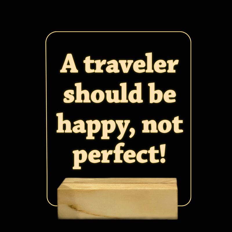 Travelling Quotes Night Lamp