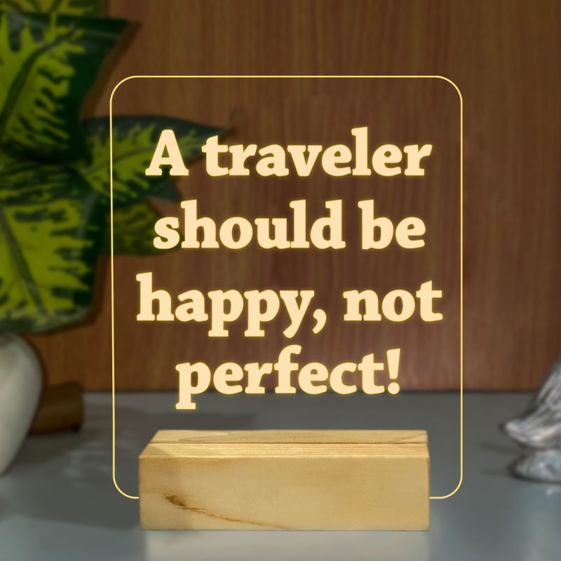 Travelling Quotes Night Lamp