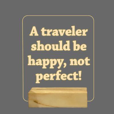 Travelling Quotes Night Lamp