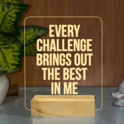 Quotes On Challenge's Night Lamp