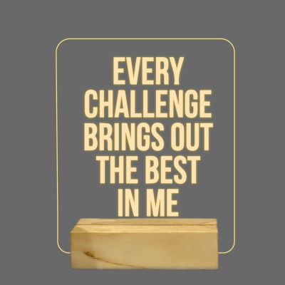 Quotes On Challenge's Night Lamp