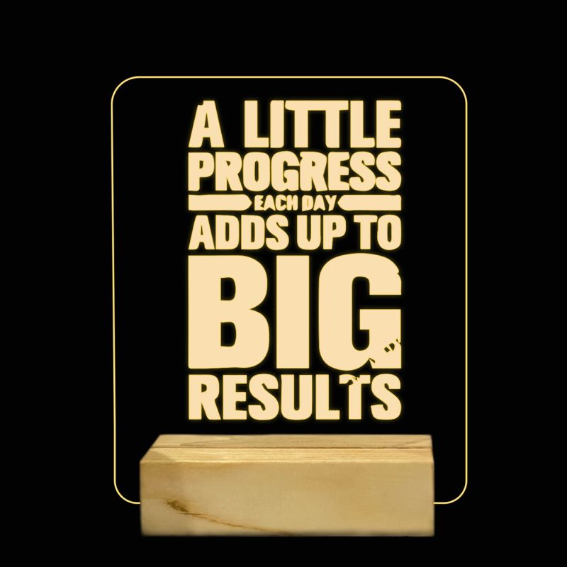 Quotes On Progress  Night Lamp