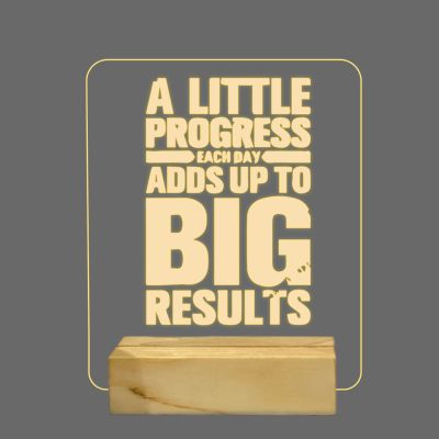 Quotes On Progress  Night Lamp